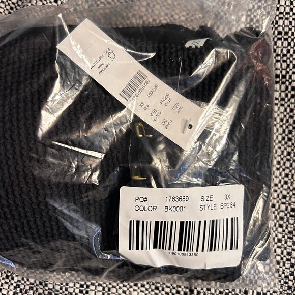 J Crew Textured O Ring Bandeau Bikini Top 3X NWT Black Swim BP264 J.Crew - Picture 5 of 5